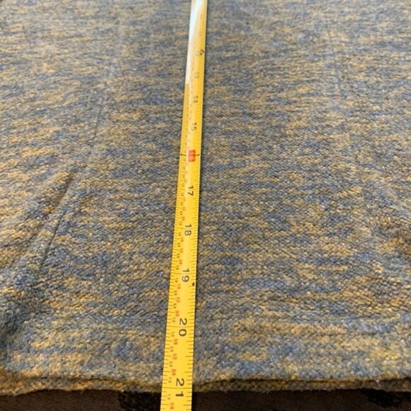 Green Brand Recycled Knit Top Blue Yellow Leaf Button Boho - Picture 12 of 12